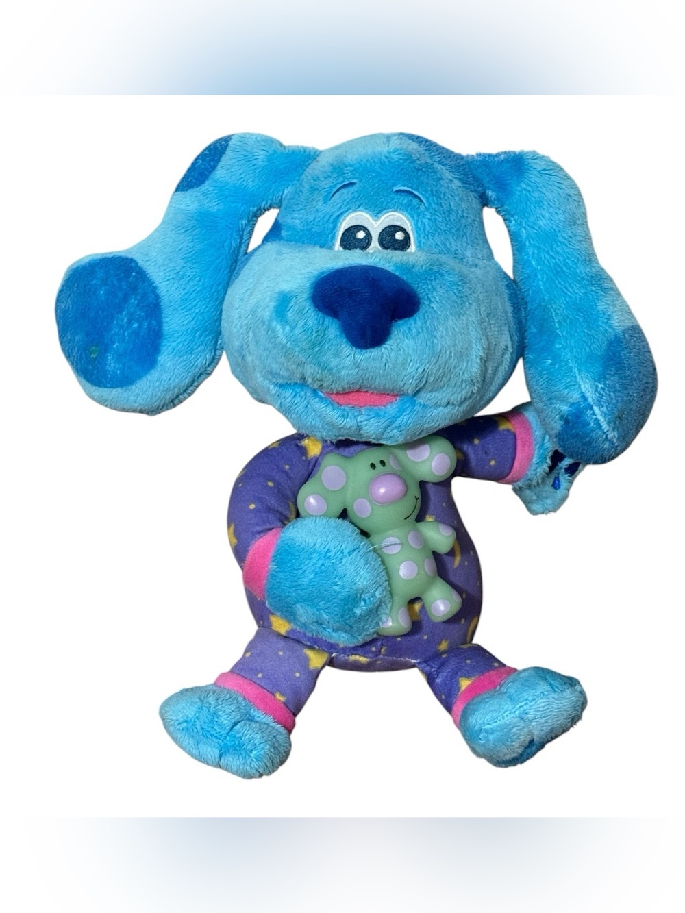 Nickelodeon Blues Clues and You Bedtime Blue Light Up Plush Tested Working Cute
